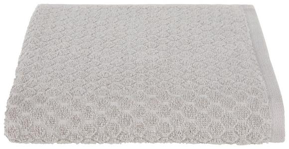 Duschtuch Elena Baumwolle 450 G/M2 Silber 70x140 cm - Silberfarben, MODERN, Textil (70/140cm) - Luca Bessoni