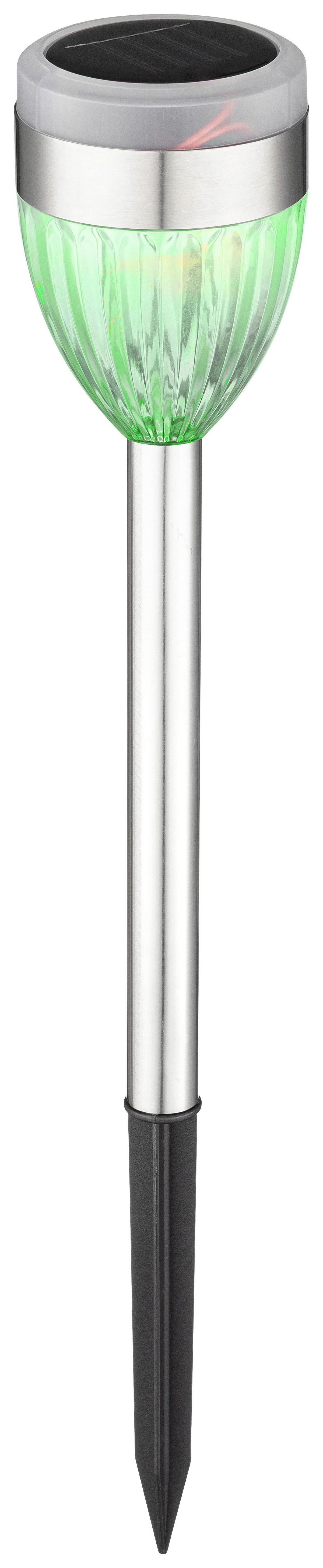 SOLÁRNE SVIETIDLO SECHSER - čierna/farba ušľachtilej ocele, Romantik / Landhaus, kov/plast (6/36,5cm) - Mömax