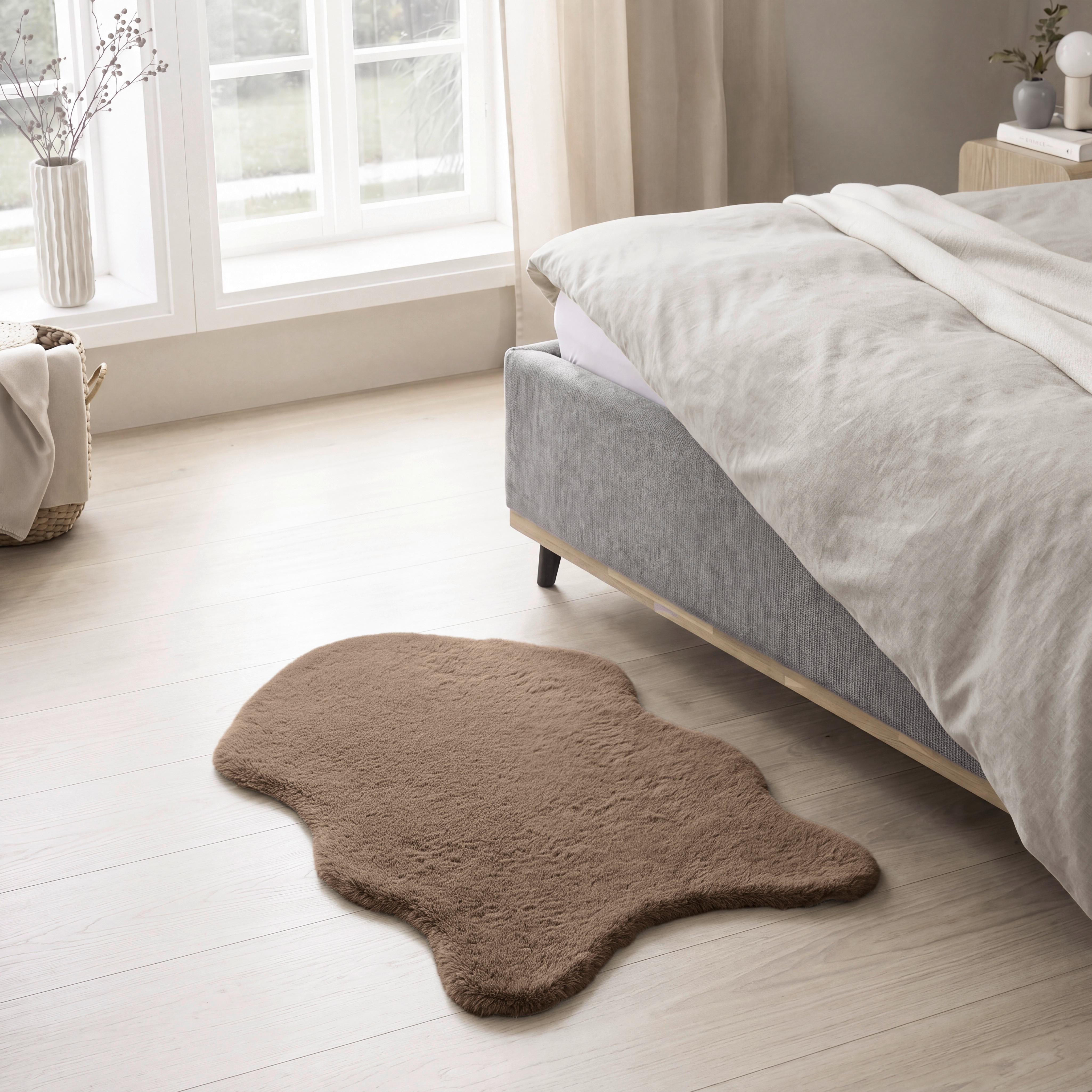 UMELÁ KOŽUŠINA rôzne farby - zelená/mokka, Romantik / Landhaus, textil/kožušina (60/90cm) - Modern Living