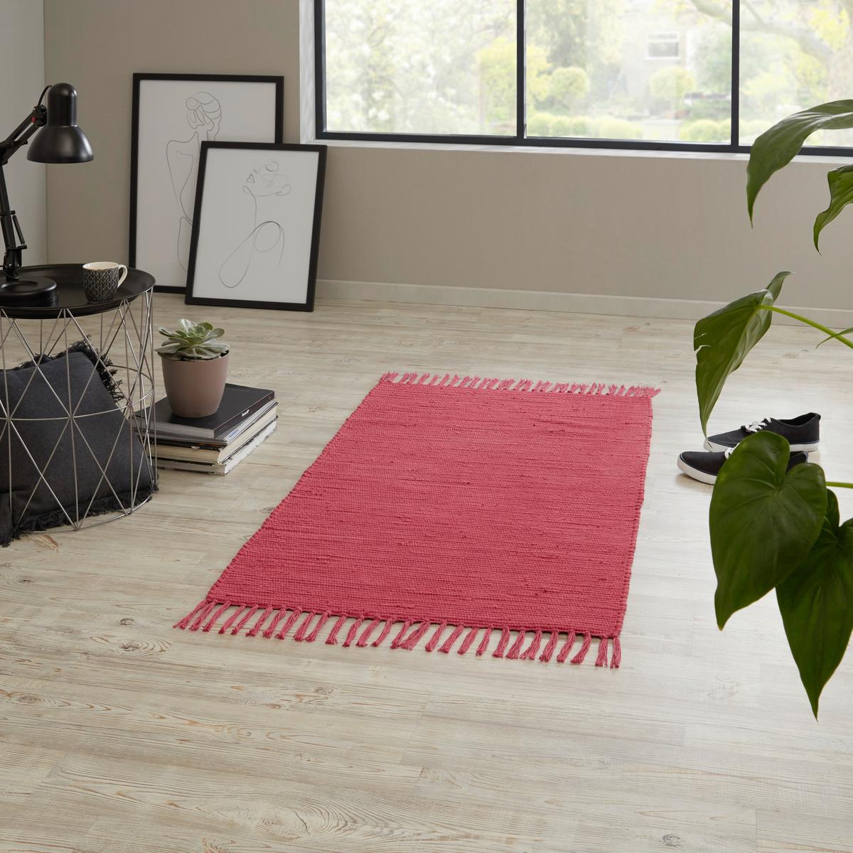 Kézi Szövésű Szőnyeg Kb. 70/120cm - piros, Modern, textil (70/120cm) - James Wood