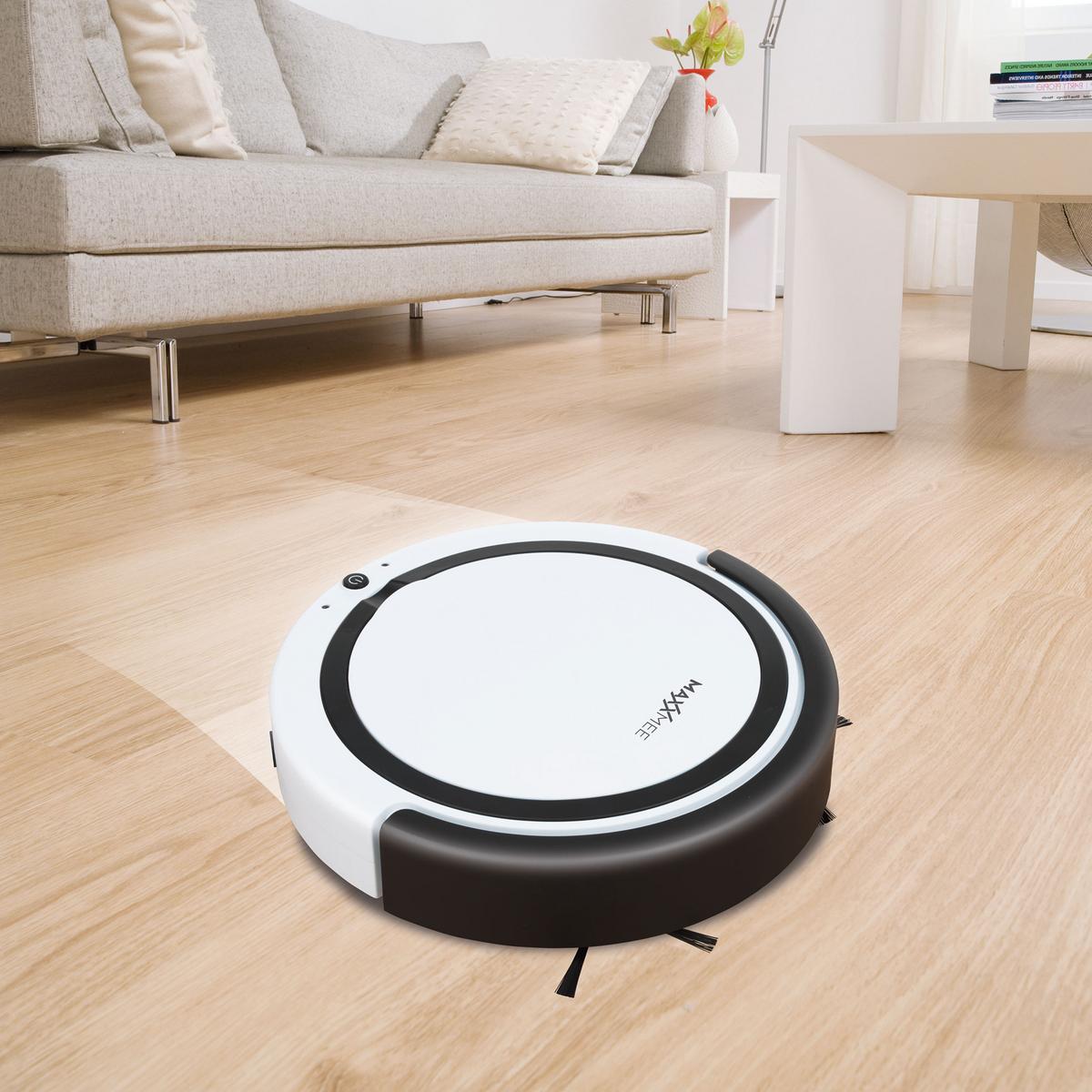 Saugroboter Mit Wischfunktion Maxxmee 3 Modi 14 W - Schwarz/Weiß, Trend, Kunststoff (27,5/9cm) - TV - Unser Original