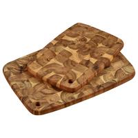 Schneidebrett-Set Braun 2-teilig - Braun, Basics, Holz - Kesper