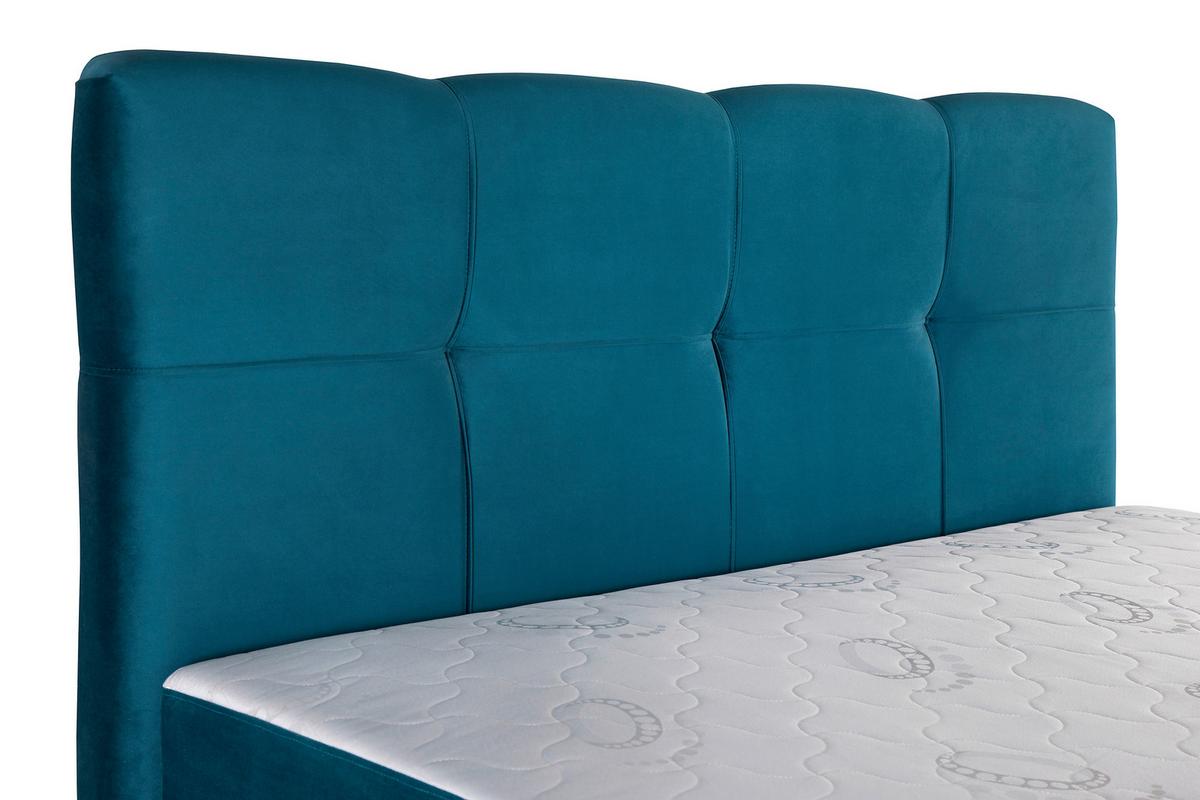 Kárpitozott Ágy Marbella New 160/200 Cm - kék/szürke, Modern, faalapú anyag/textil (164/212/120cm) - Based