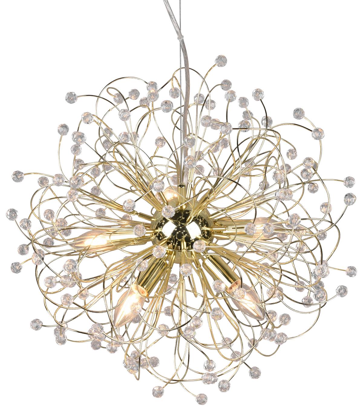 Hängeleuchte Gloria H: 150 Cm 5-Flammig, - ROMANTIK / LANDHAUS (55/150cm)
