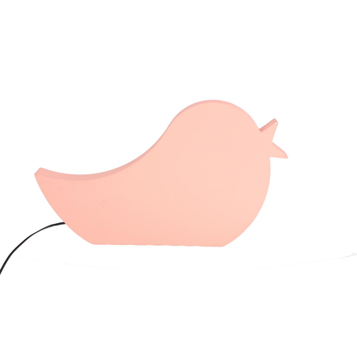 Kindertischleuchte 41-10612 Bird - Pink, Basics, Holzwerkstoff/Kunststoff (33.5/3,5/19,5cm)