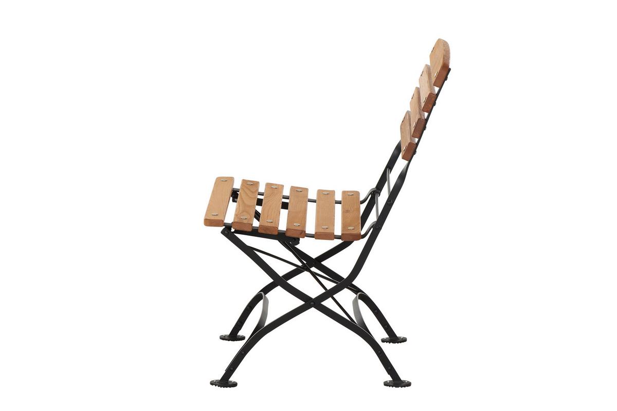 Gartenklappstuhl N05789 - Robinienfarben/Schwarz, KONVENTIONELL, Holz/Metall (60/87/57cm) - Siena Garden