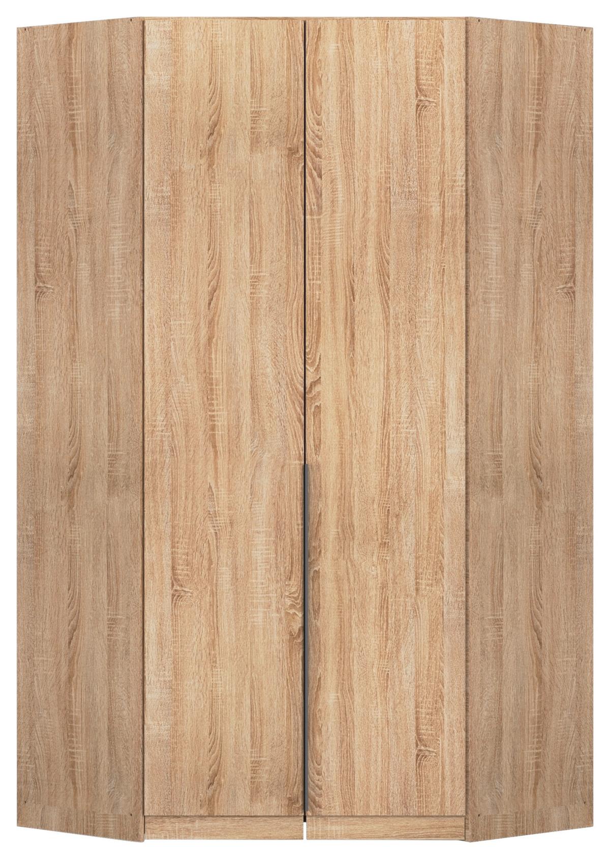 Eckkleiderschrank Alabama Sonoma Eiche B: 117 Cm - Sonoma Eiche, MODERN, Holzwerkstoff (117/229/117cm) - Rauch Möbel