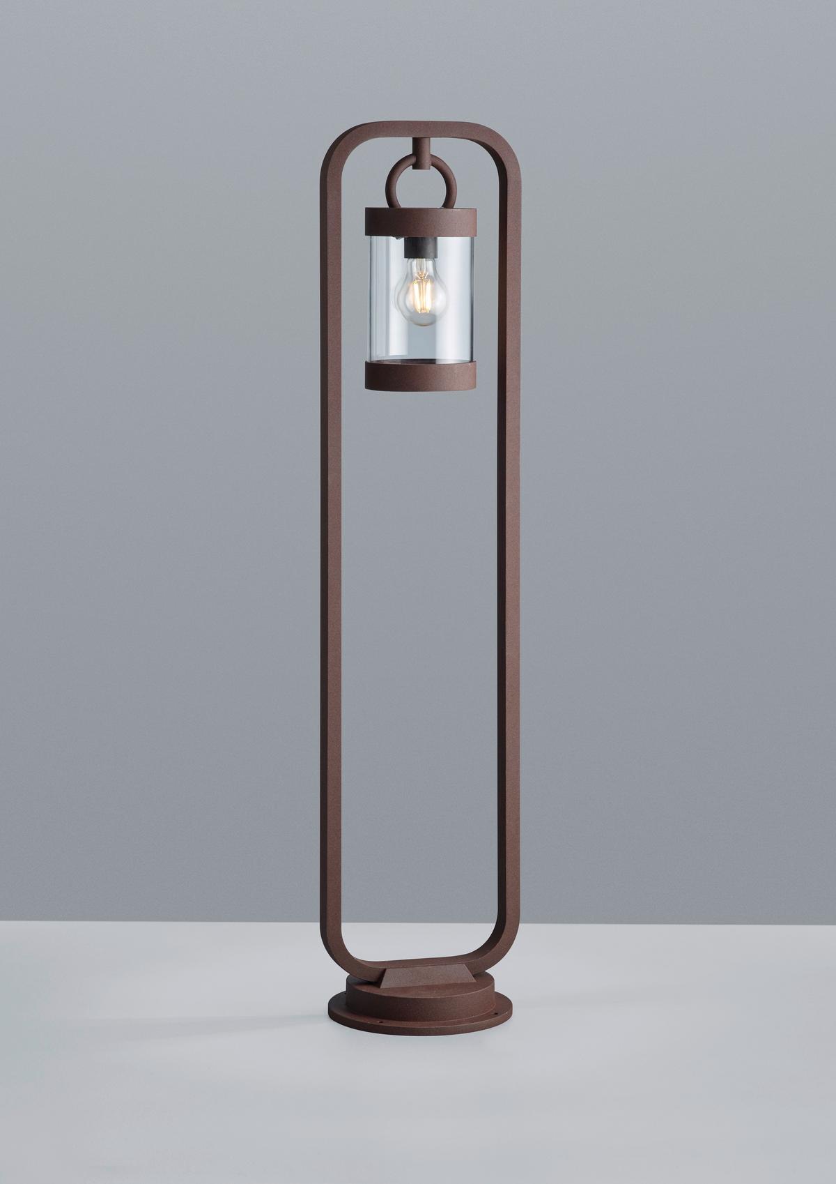 Wegeleuchte Sambesi 28 Watt Aluminium - Rostfarben, Basics, Metall (23/21/100cm) - Trio Leuchten
