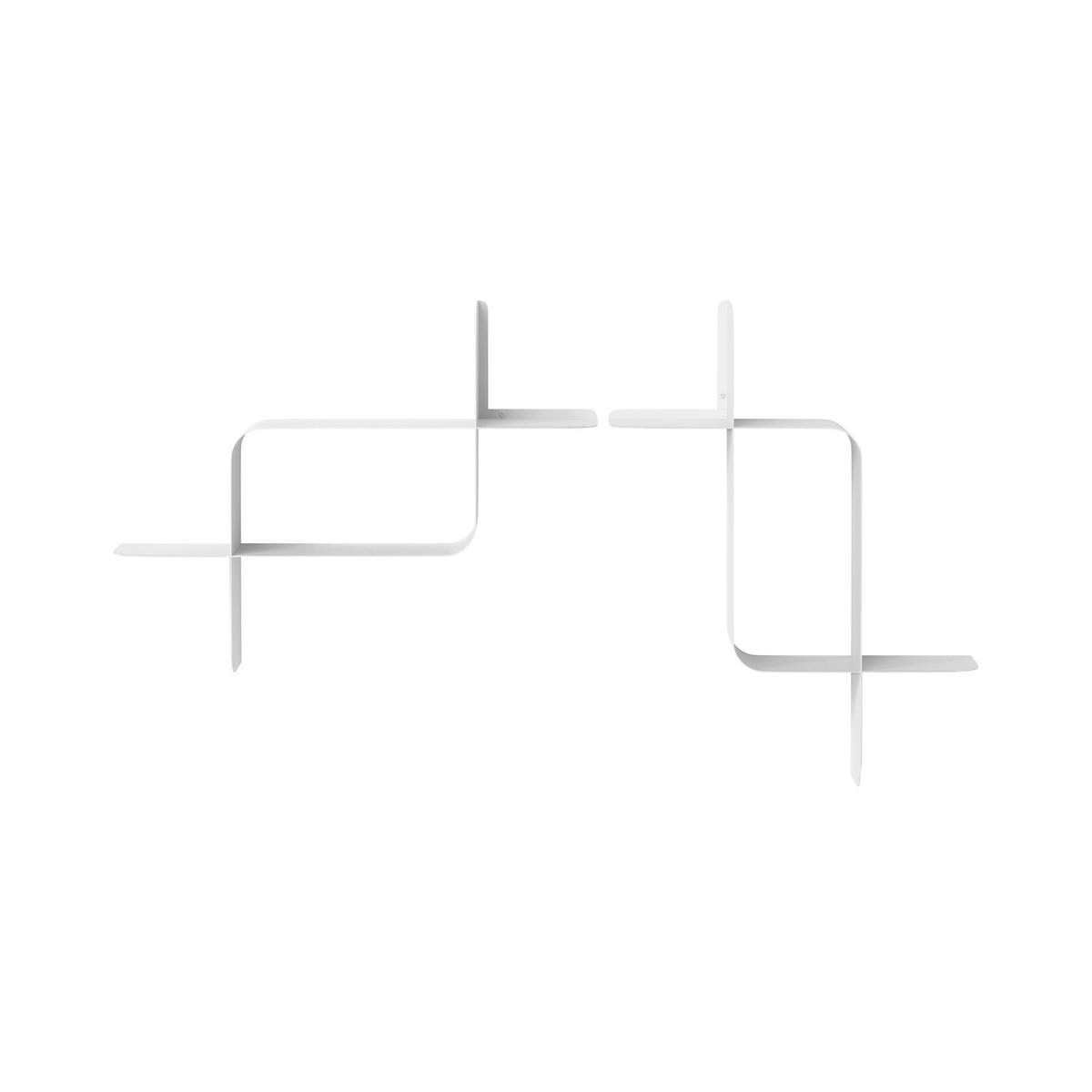 Nástenná polica, biela - Basics (61/47/15cm) - Umbra