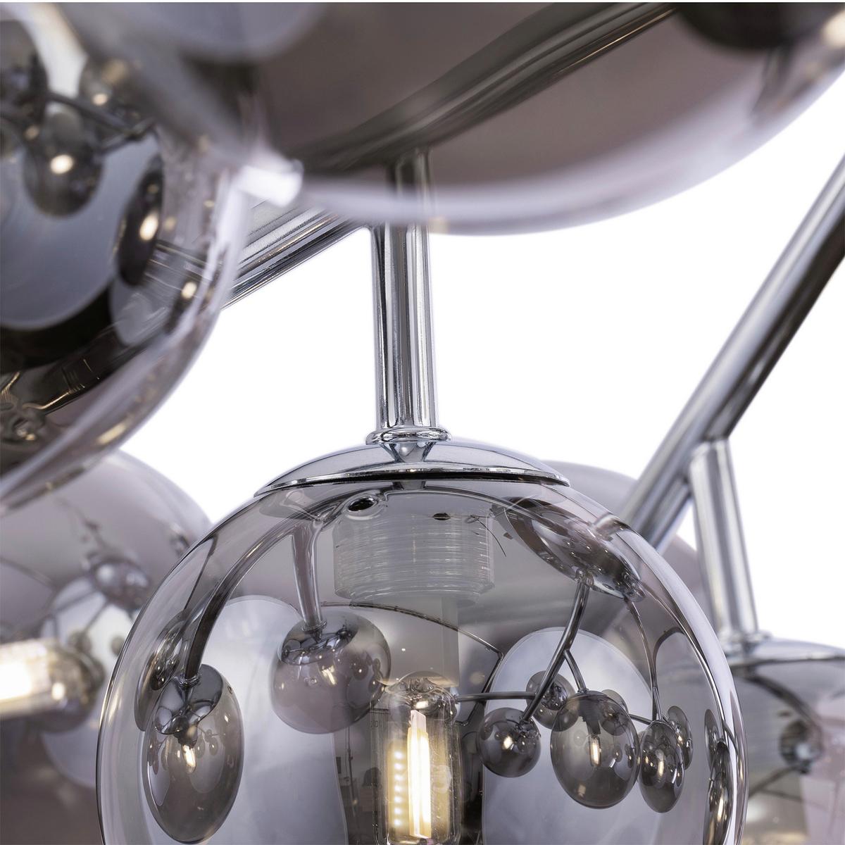 Deckenleuchte Dallas - Chromfarben, Trend, Glas/Metall (60/17,5/60cm) - MAYTONI