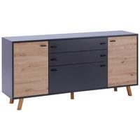 Kommode B: 170 cm Trend Eiche Artisan/ Anthrazit - Anthrazit/Eiche Artisan, MODERN, Holzwerkstoff (170/82,5/40cm)