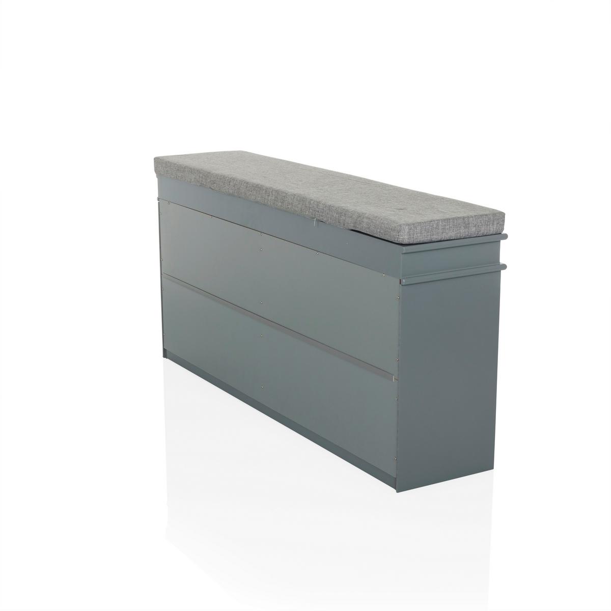 Schuhschrank Estha Grau B: 104cm - Grau, MODERN, Holzwerkstoff (104/52/24cm) - MID.YOU