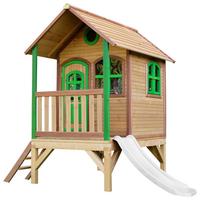 Spielhaus A030.036.90 - Rot/Braun, KONVENTIONELL, Holz (287/231/191cm) - Ambia Garden