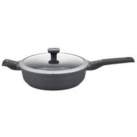 SCHMORPFANNE 28x8,2 cm, 2--teilig. - Schwarz, Basics, Metall (28/8,2cm) - GSW