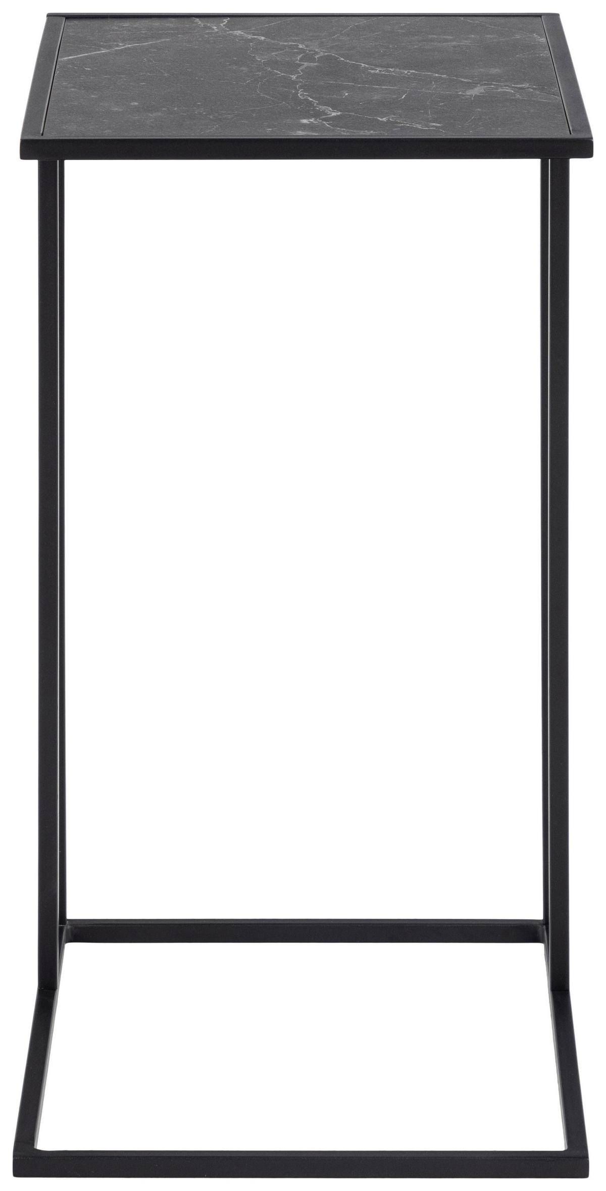 Kisasztal Infinity - fekete, Design, faalapú anyag/fém (43/35/63cm) - MID.YOU