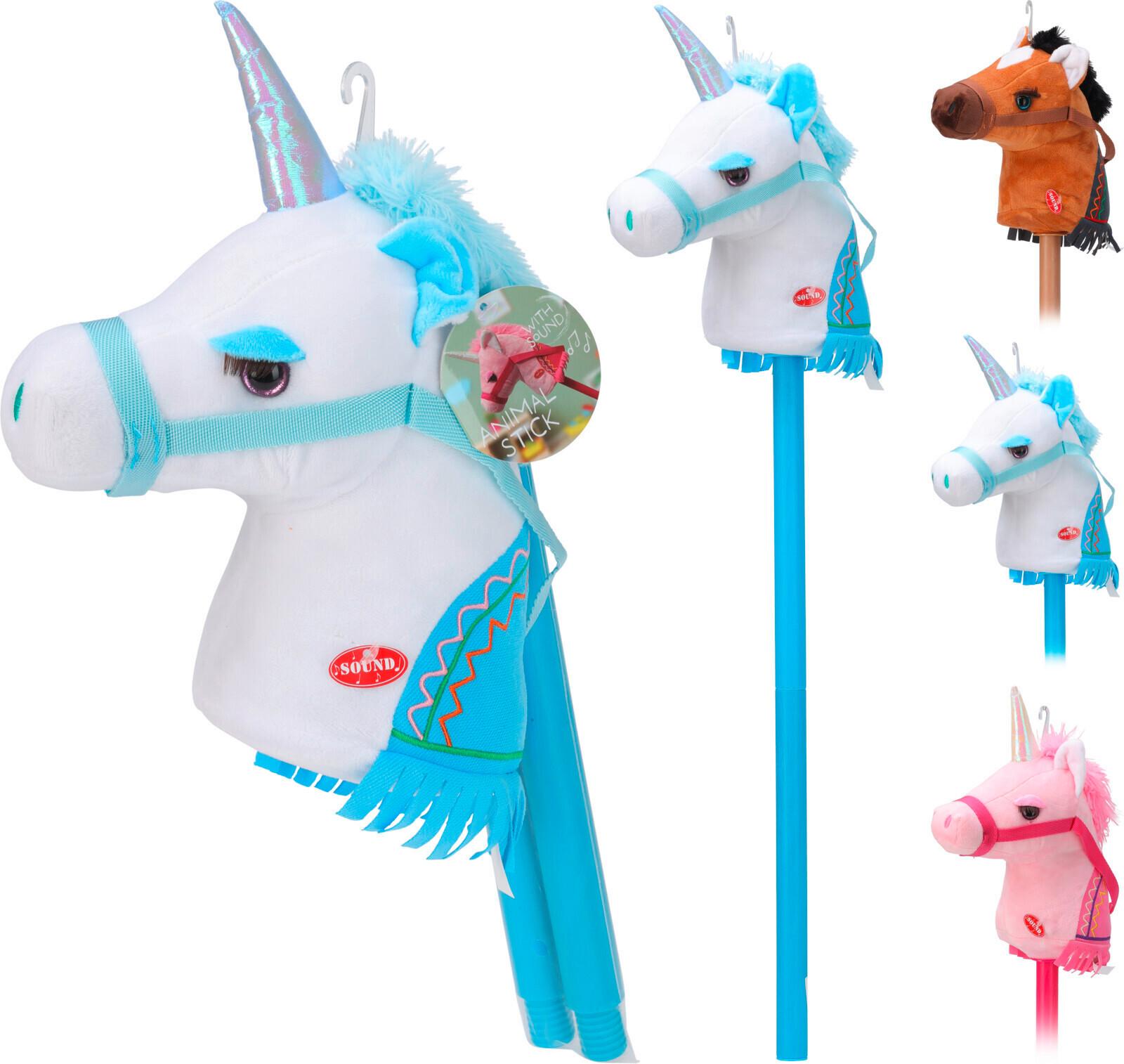 Steckenpferd Einhorn/pferd - Multicolor, Basics, Kunststoff (20/20/80cm)