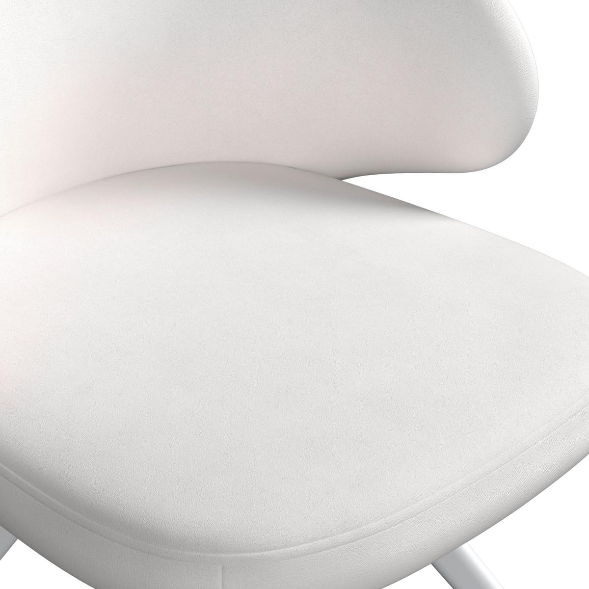 Židle s područkami Adele, krémová - bílá/krémová, Moderní, kov/textil (62/52/84cm) - Bessagi Home