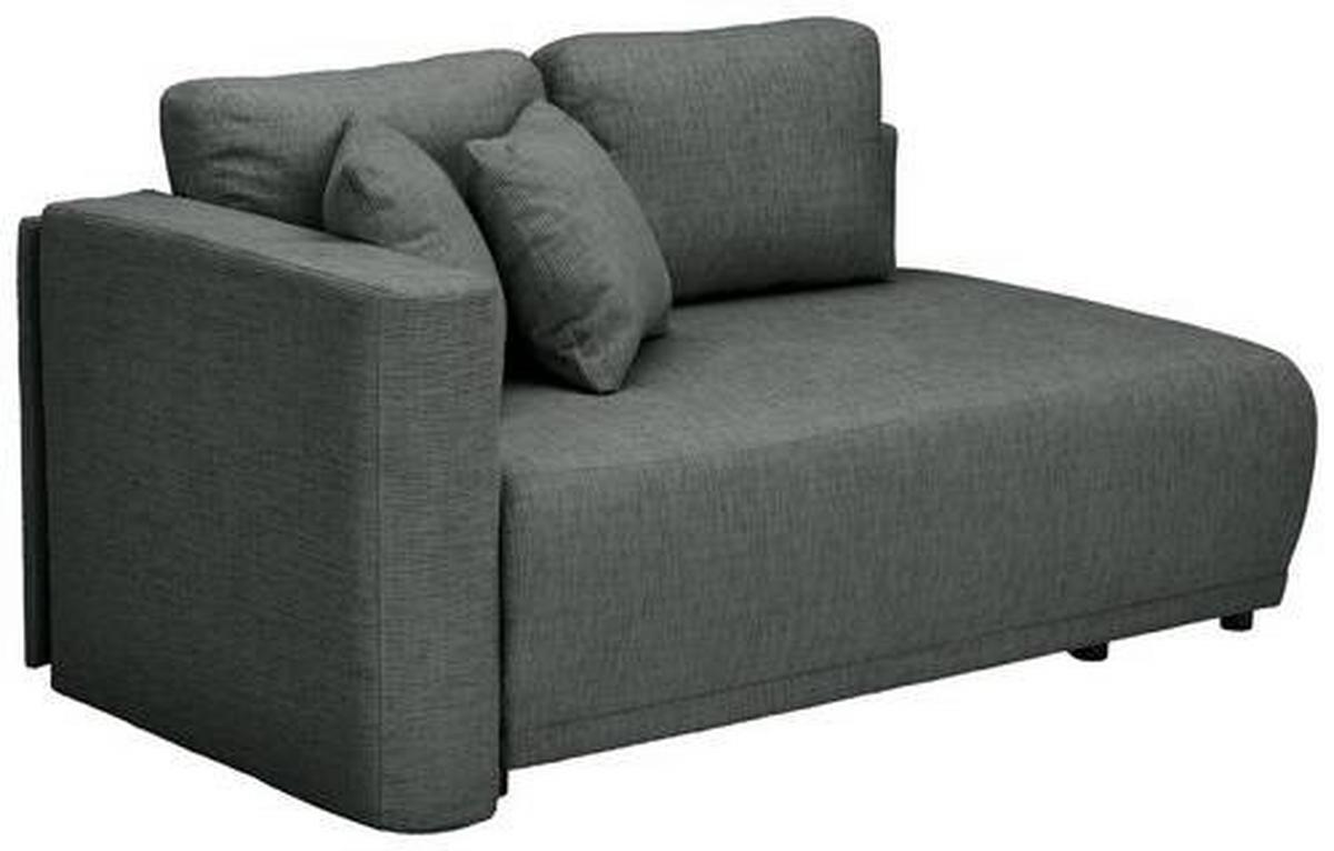 Chaiselongue Nello - Anthrazit/Schwarz, KONVENTIONELL, Textil (93/73/171cm) - MID.YOU