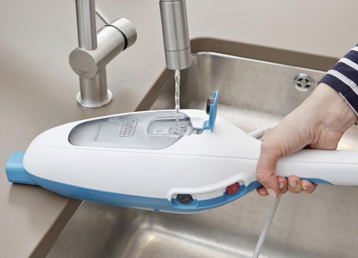 Dampfreiniger 1300w Mit Fensterreinigungsaufsatz - Blau/Weiß, Basics (12/70/20,5cm)