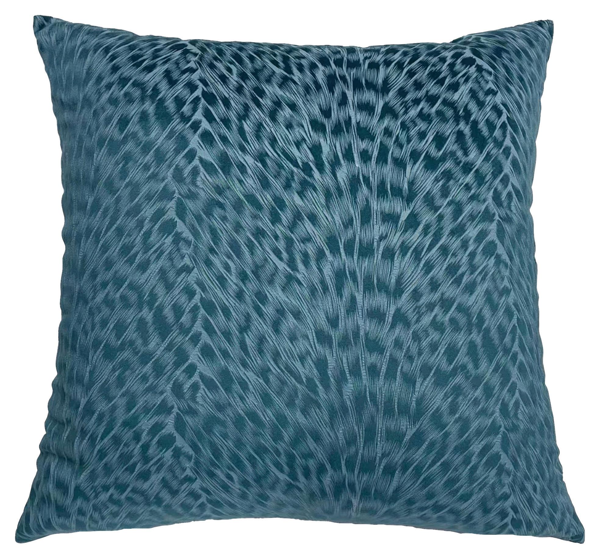 Zierkissen Elma - Petrol, MODERN, Textil (45/45cm) - Luca Bessoni