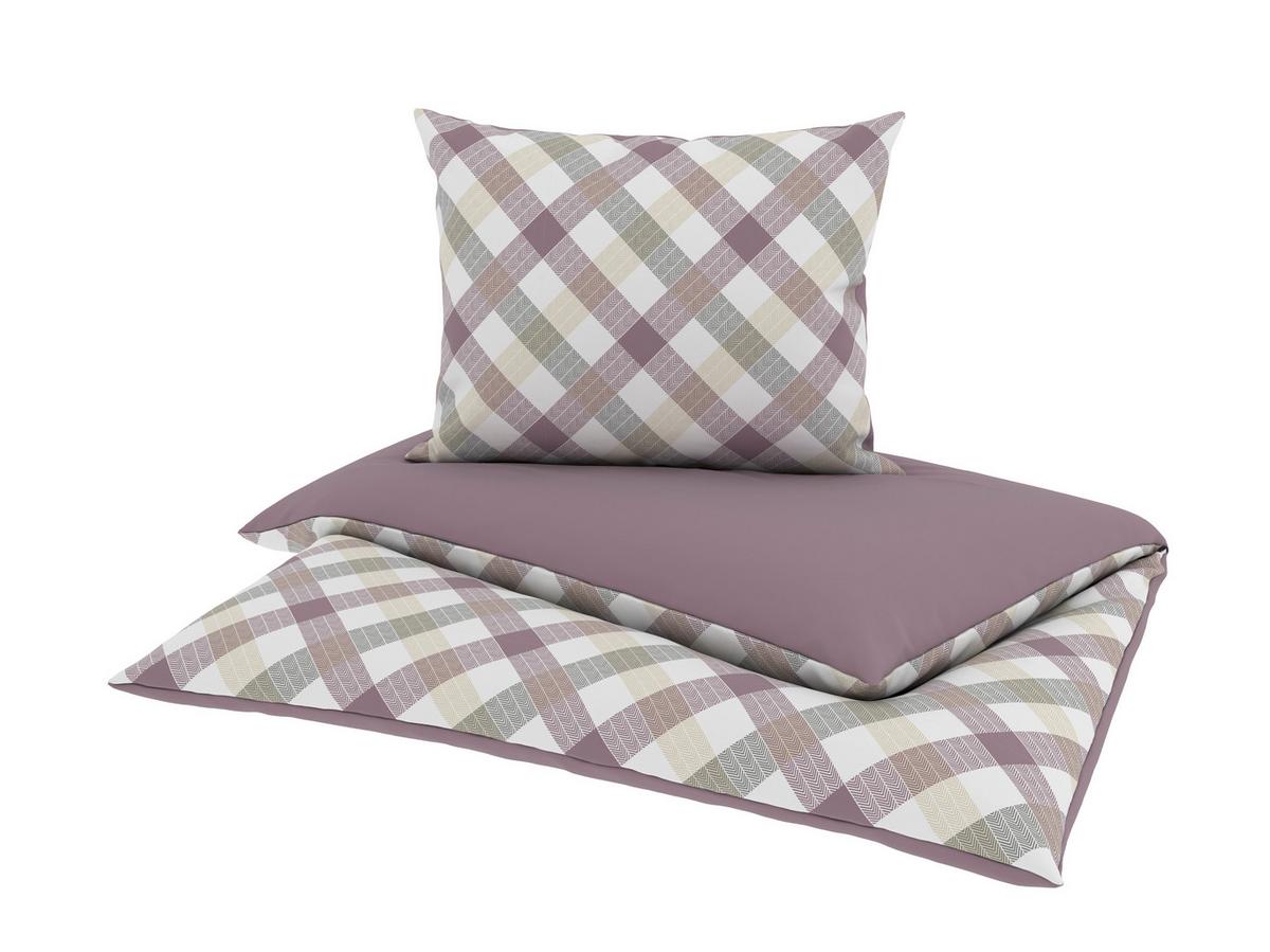 Bettwäsche Montreal - Beige/Rot, MODERN, Textil - Luca Bessoni