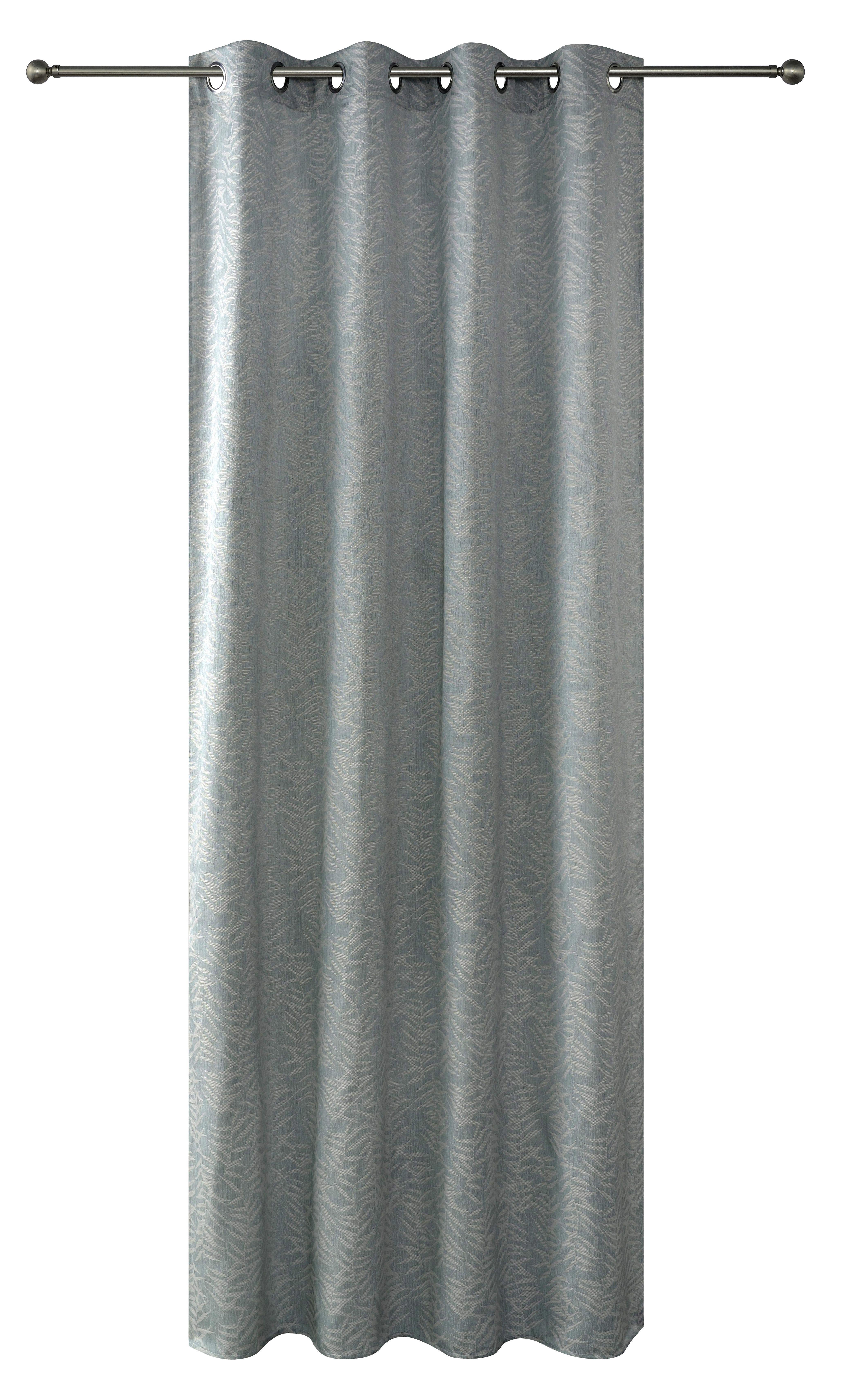 Ösenvorhang Carla - Blau, MODERN, Textil (140/245cm) - Luca Bessoni