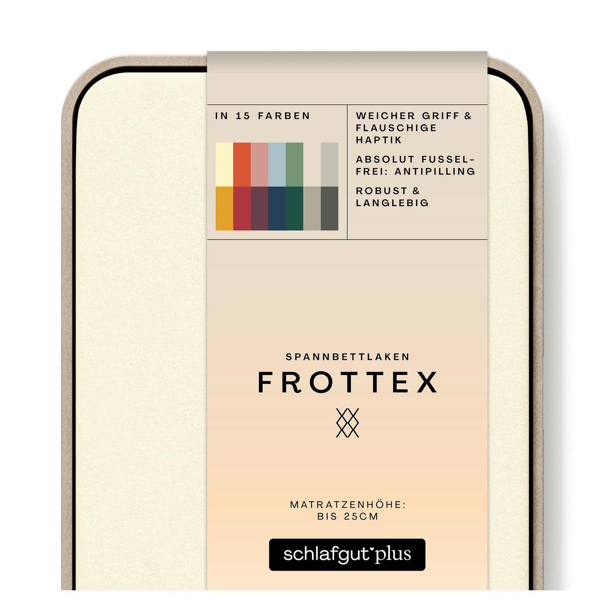 Spannleintuch Frottee Hellgelb 130x200 cm - Hellgelb, Basics, Textil (130/200cm) - Schlafgut