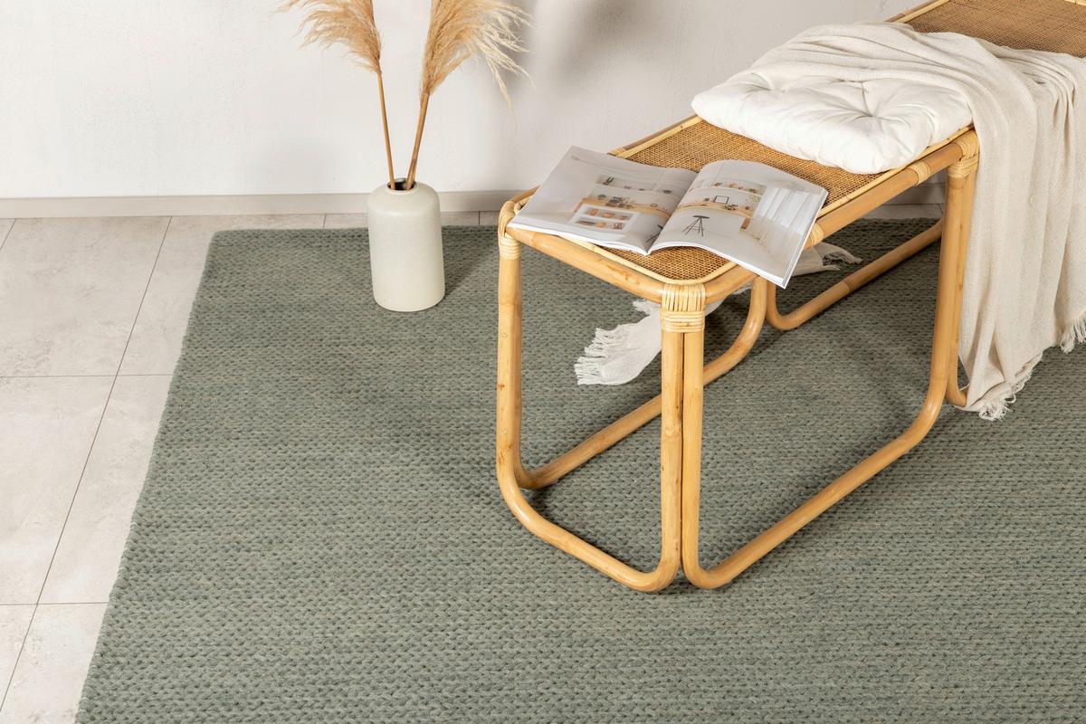 Flachwebteppich Marta - Grün, LIFESTYLE, Textil (200/300cm) - P & B