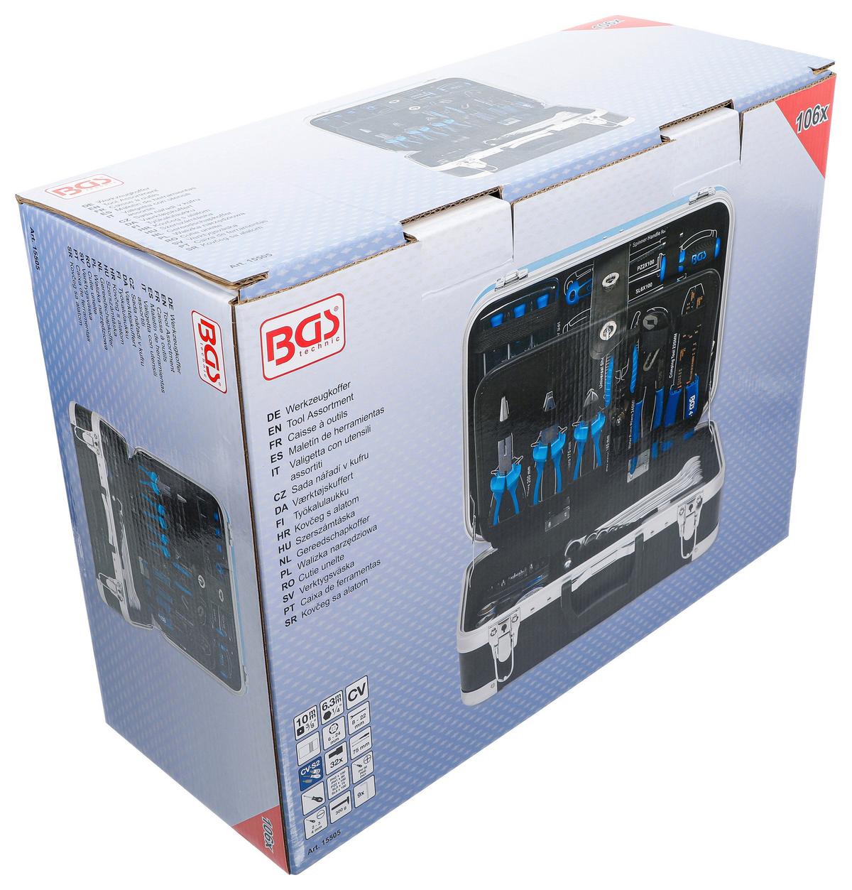 Werkzeugkoffer Universal - Blau/Schwarz, Basics (45/33,1/18,3cm)