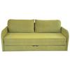 Schlafsofa Milan - Schwarz/Olivgrün, Design, Textil (203/77/86cm) - MID.YOU