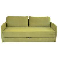 Schlafsofa Milan - Schwarz/Olivgrün, Design, Textil (203/77/86cm) - MID.YOU