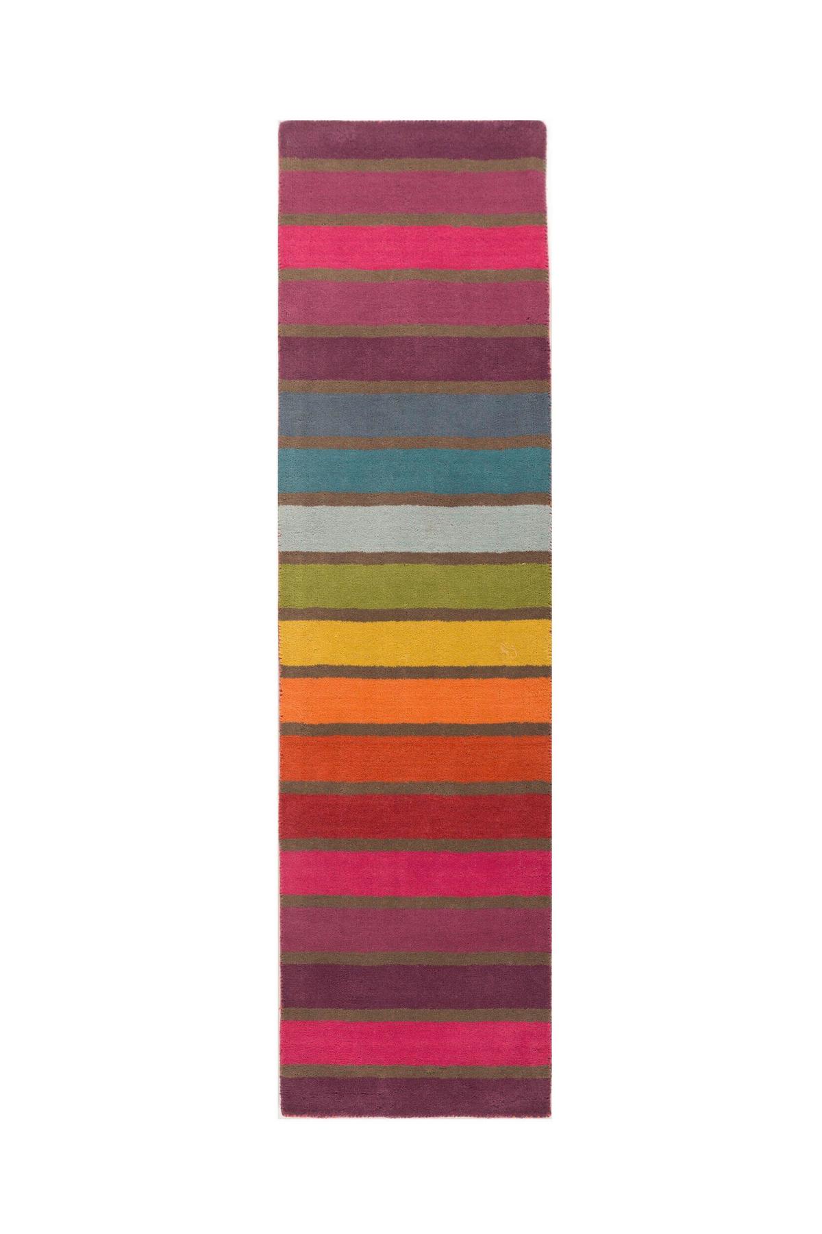 Wollteppich Multicolor 230x60 Cm - Multicolor, Basics, Textil (230/60cm)