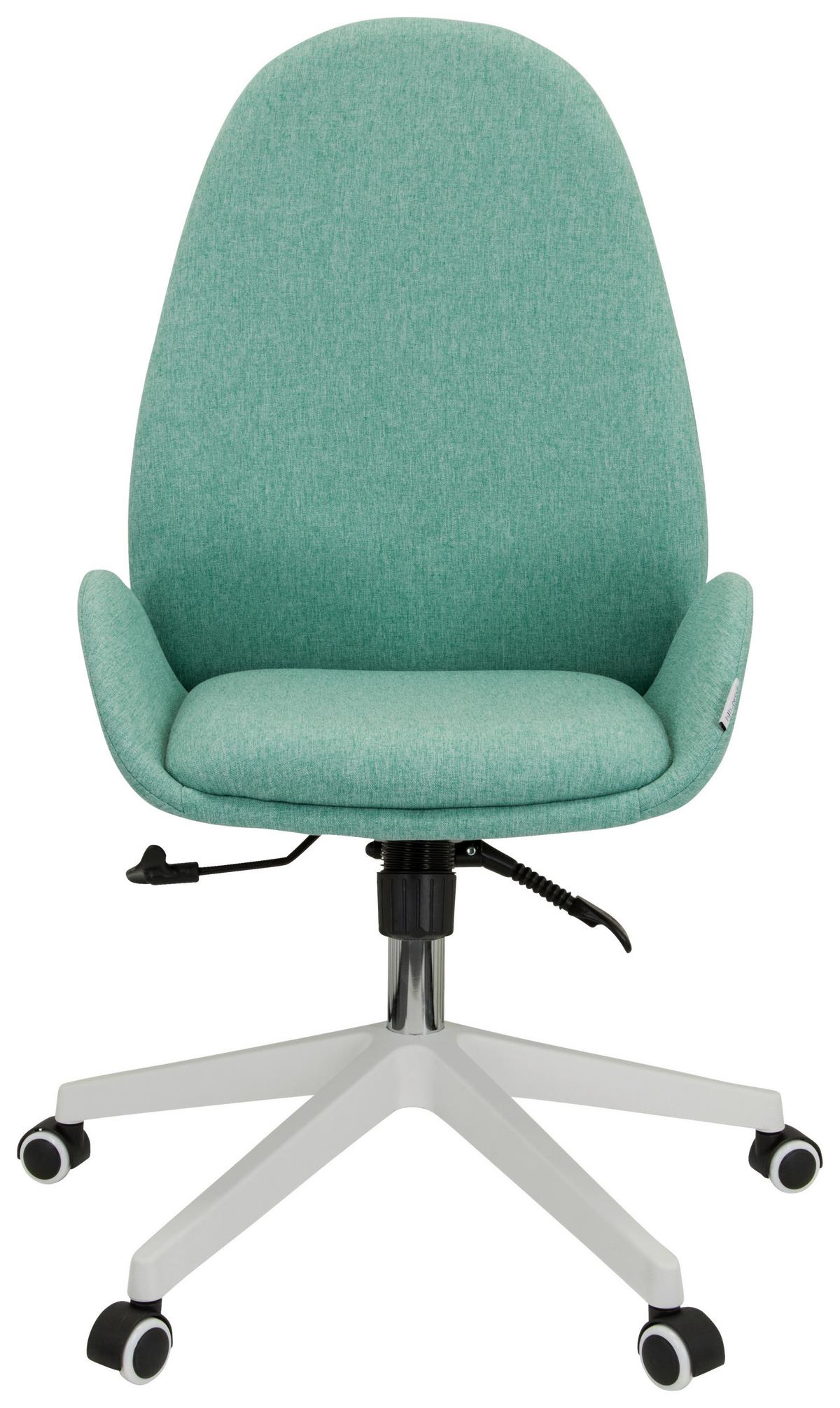 Drehstuhl Avea I Mit Wippfunktion Mintgrün - Weiß/Mintgrün, Basics, Kunststoff/Textil (56/104/58cm) - MID.YOU