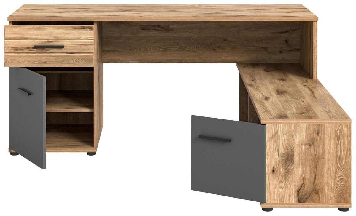 Mason B: 151 Cm Nox Oak Mason - Holzwerkstoff (170cm) - MID.YOU