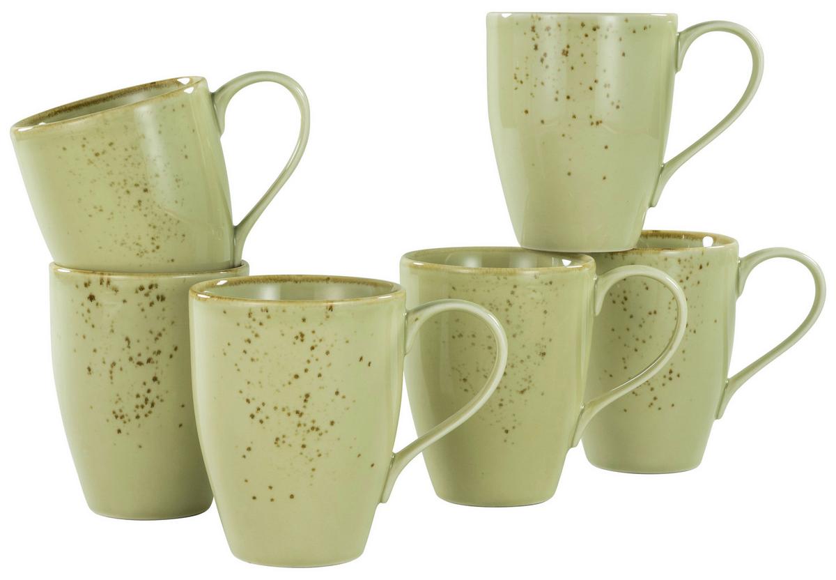 Kaffeebecherset 22058 Nature Collection - Salbeigrün, Trend, Keramik (300ml) - Creatable