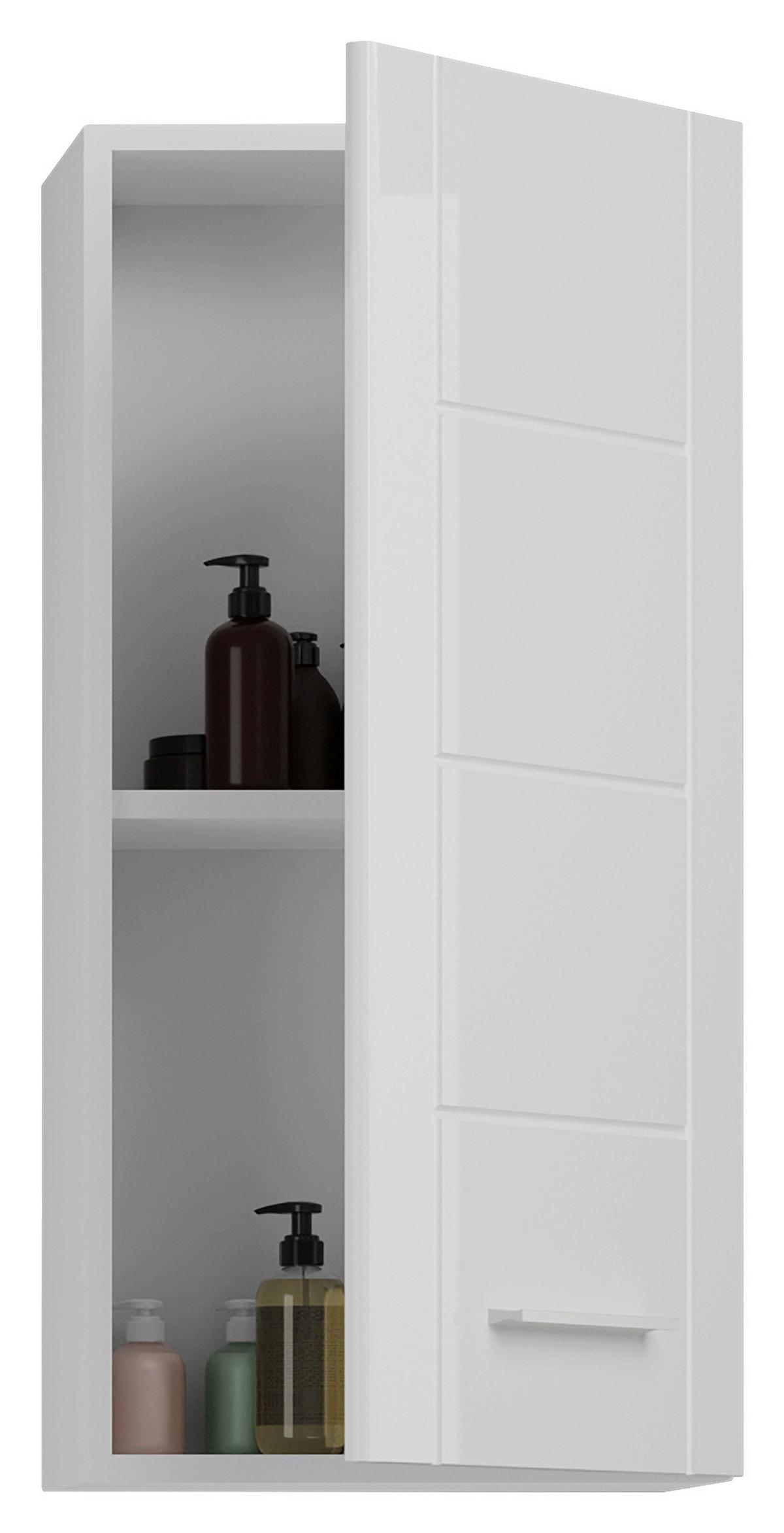 Hängeschrank Venice - Weiß Hochglanz, MODERN, Holzwerkstoff (37/77/22cm) - MID.YOU