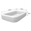 Kinderschwimmbecken Family Deluxe 305x183x56cm 54009 - Blau/Weiß, Kunststoff (305/183/56cm) - Bestway Kinderschwimmbecken Family Deluxe 305x183x56cm 54009 - Blau/Weiß, Kunststoff (305/183/56cm) - Bestway