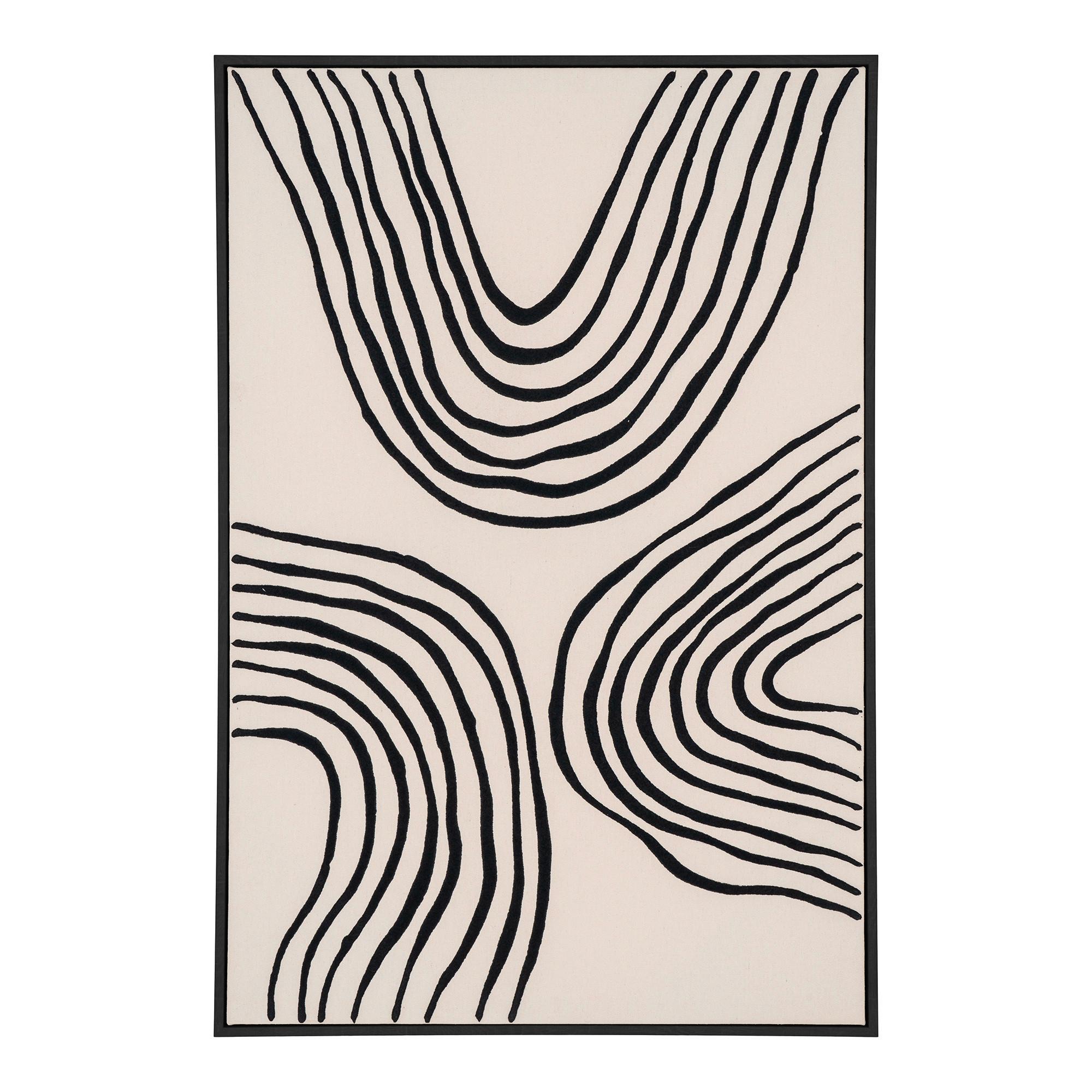 BILD Canvas Beige B: 60 cm - Beige/Schwarz, Design, Holzwerkstoff/Textil (60/90/4cm)
