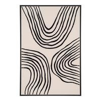 BILD Canvas Beige B: 60 cm - Beige/Schwarz, Design, Holzwerkstoff/Textil (60/90/4cm)