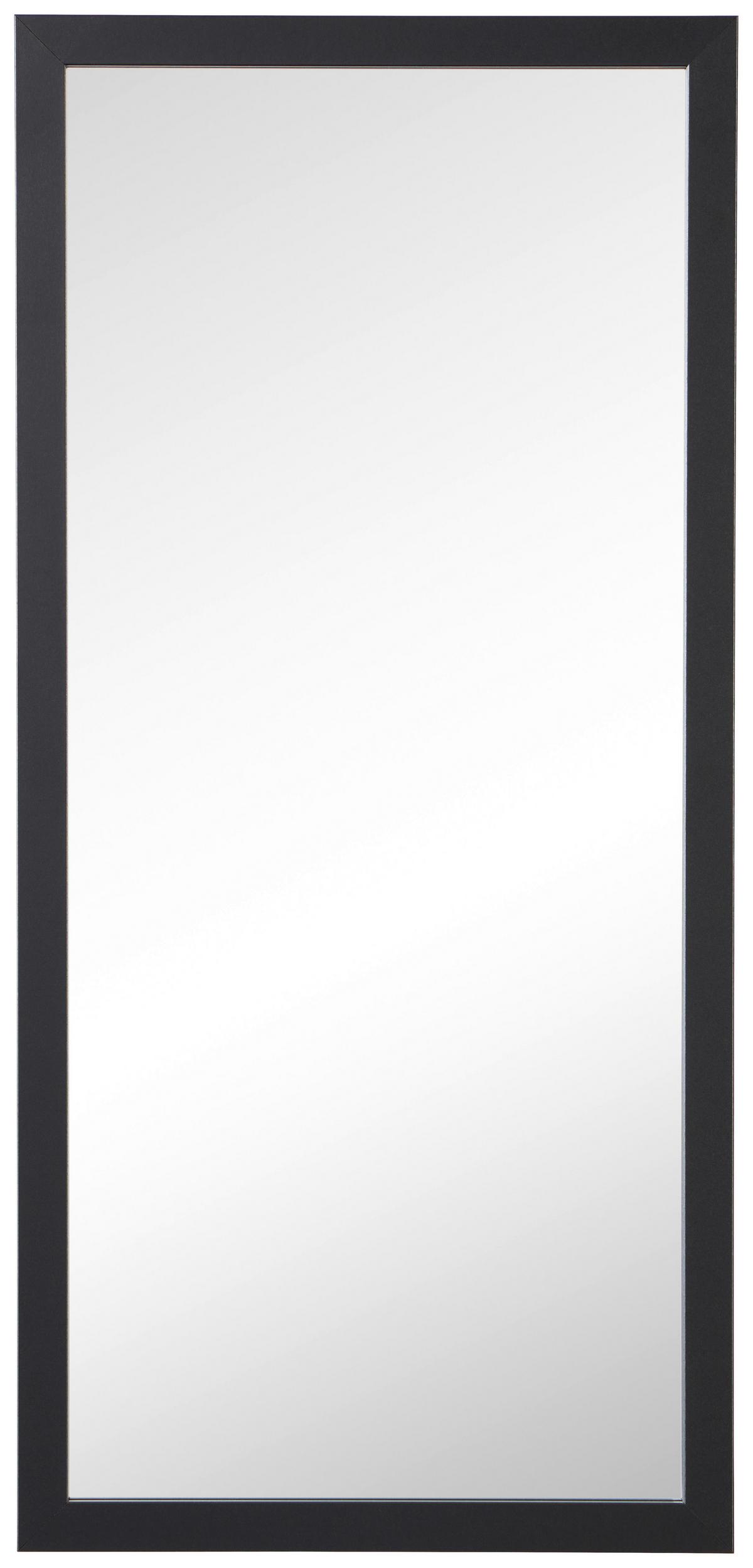 Spiegel Trend Ii Schwarz 75x35 Cm - Schwarz, Trend, Glas/Kunststoff (75/35/1,63cm)
