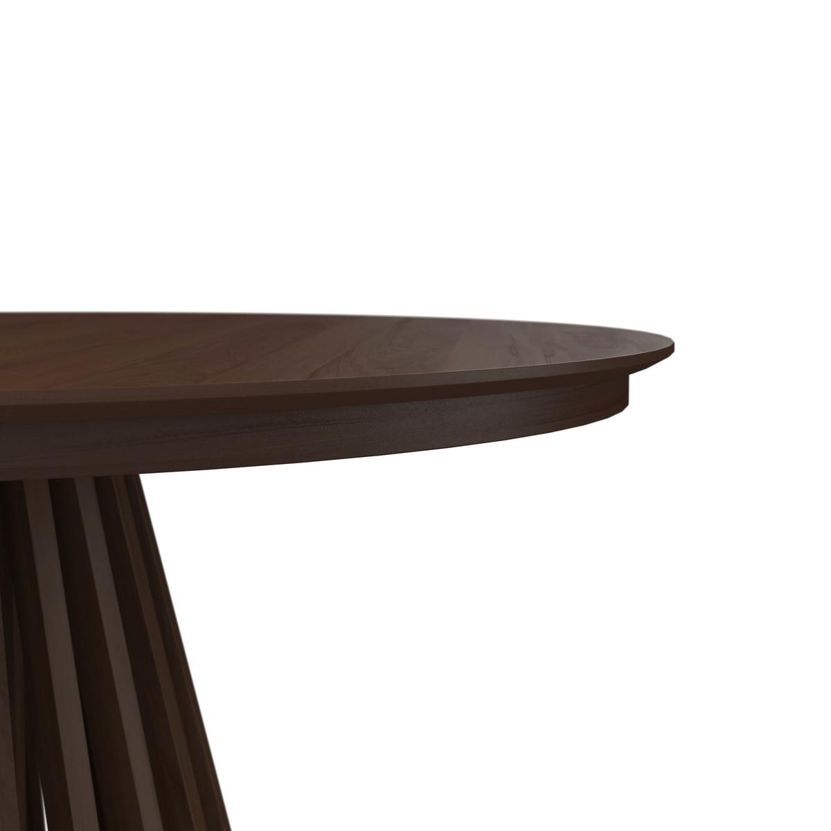 Výsuvný stôl ENNIO 120 - barvy vlašských ořechů, Moderní, kov/dřevo (120-160/75/120cm) - Bessagi Home