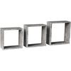Wandregale Simple B: 30 Cm Betonoptik 3-Teilig - Grau, MODERN, Holzwerkstoff (30-27-24/30-27-24/12cm)