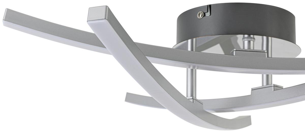 STROPNÉ LED SVIETIDLO KRISTINA - chrómová/strieborná, Modern, kov/plast (56/11cm) - Mömax