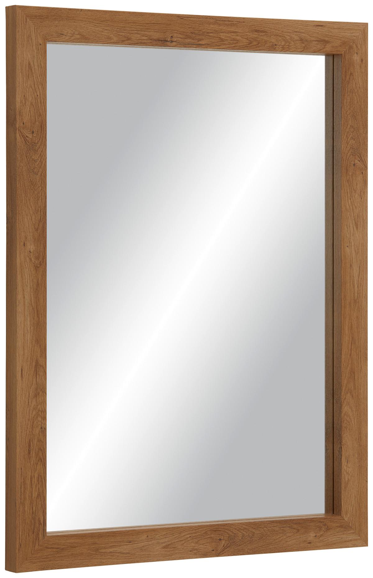 Nástenné zrkadlo Tina drevodekor - farba duba, Konventionell, kompozitné drevo/sklo (62/82/3,5cm) - Mömax