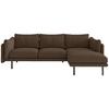 Ecksofa Salama - Hellbraun/Beige, Design, Textil (268/160/80cm) - Livetastic