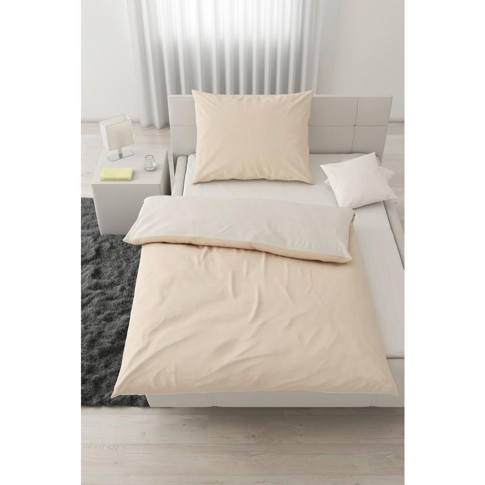 Povlečení Annika, 140/200cm, bílá,béžová