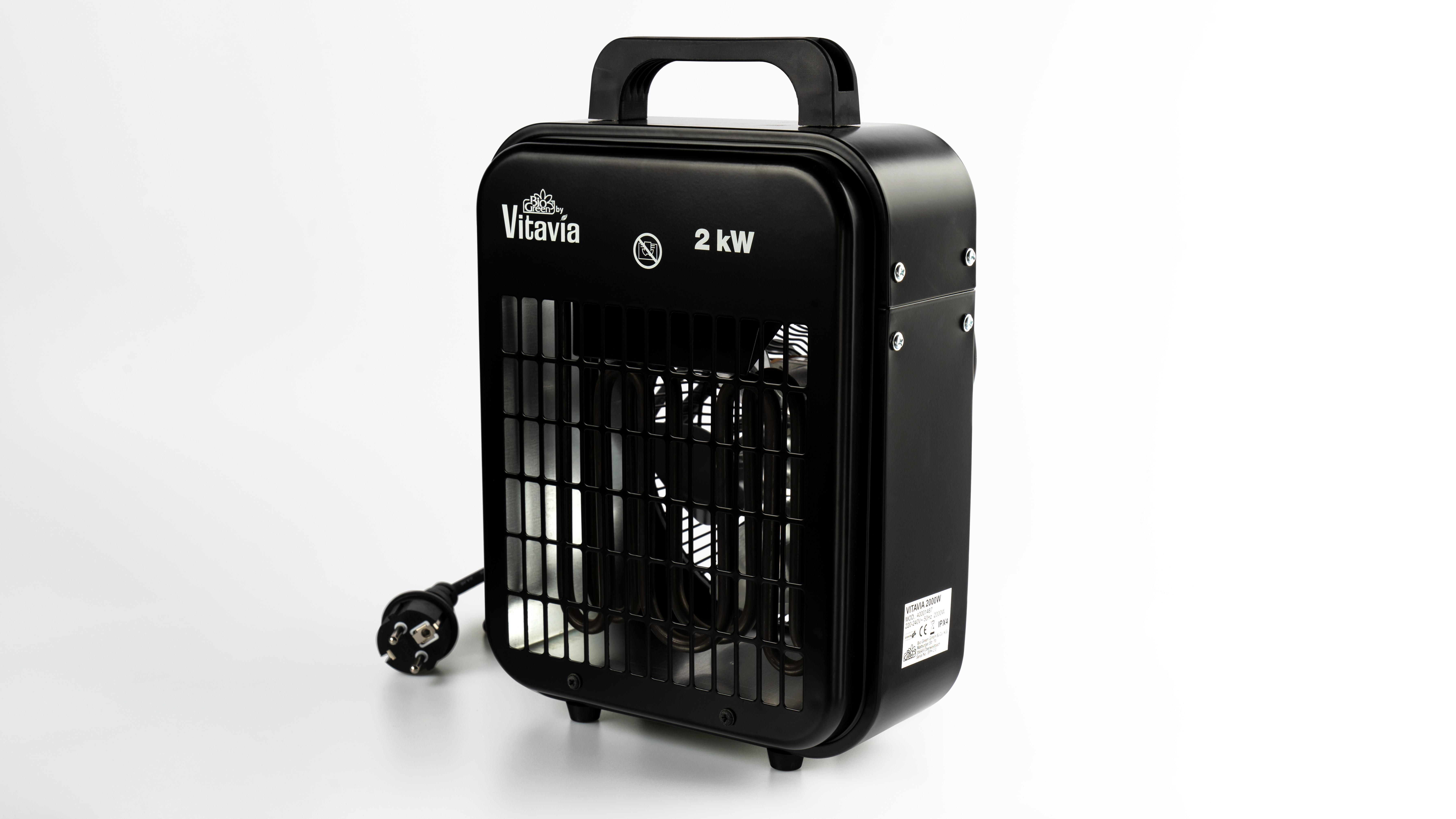 Aus Stahl gefertigtes Gerät für Heizung und Belüftung im Gewächshaus