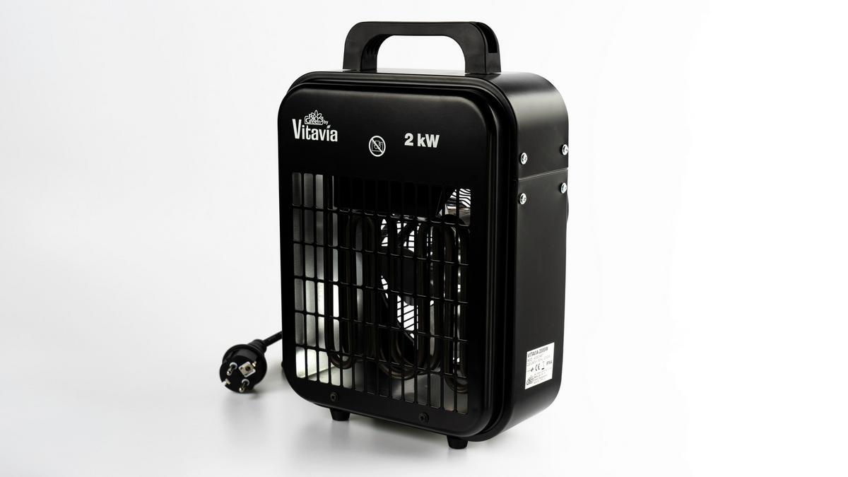 Gewächshausheizung Vitavia 2kw 20 X 34 X 23 cm 5 Bis 45 °c - Schwarz, Basics, Metall (20/34/23cm)