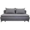 Schlafsofa Moliss Grau B: 202 Cm - Schwarz/Grau, Basics, Textil (202/98/78cm) - Livetastic