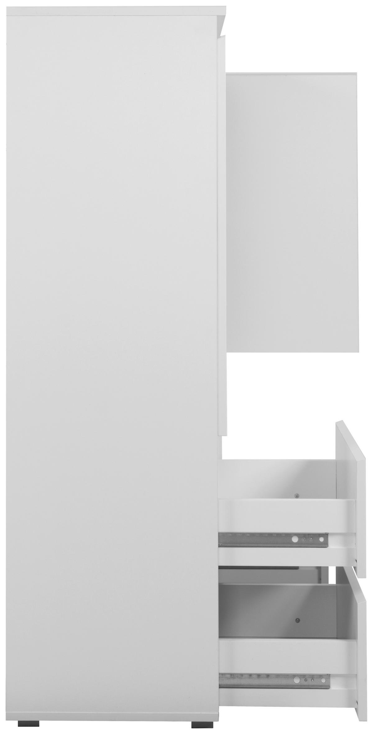 Highboard 116cm Image Weiß - Anthrazit/Weiß, Design, Holzwerkstoff (116/131/40cm) - MID.YOU